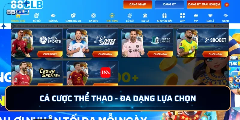 Cá Cược Thể Thao - Đa dạng lựa chọn