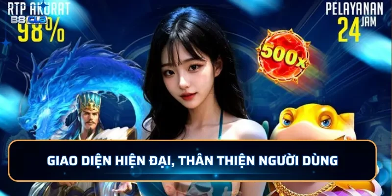 Giao diện hiện đại, thân thiện người dùng