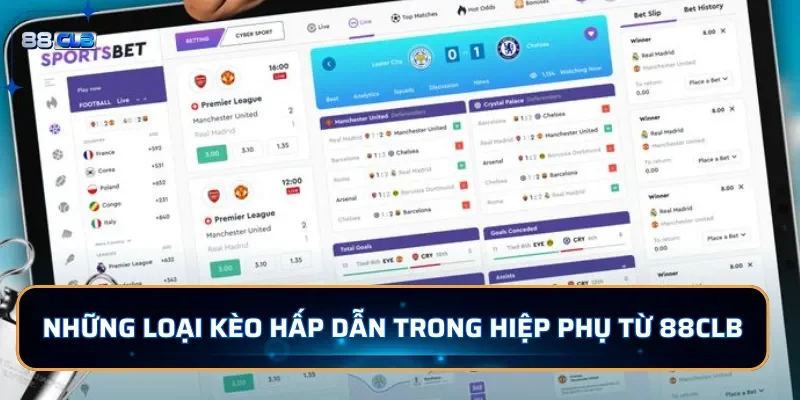 Những loại kèo hấp dẫn trong hiệp phụ từ 88CLB